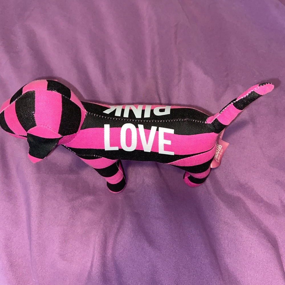 VS PINK Plush dog striped